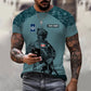 Personalized Canadian Soldier/ Veteran Camo With Name And Rank T-shirt 3D Printed -0512230001