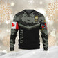 Personalized Canada Soldier/ Veteran Camo With Name And Rank T-shirt 3D Printed - 1011230005