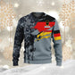 T-shirt personnalisé avec camouflage soldat/vétéran allemand avec nom et grade imprimé en 3D - 0711230002
