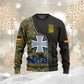 Personalized Germany Soldier/ Veteran Camo With Name And Rank T-shirt 3D Printed - 1699315203