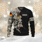 Personalized Germany Soldier/ Veteran Camo With Name And Rank T-shirt 3D Printed - 1699315205