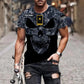 T-shirt personnalisé avec camouflage soldat/vétéran allemand avec nom et grade imprimé en 3D - 0711230014