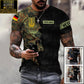 Personalized Germany Soldier/ Veteran Camo With Name And Rank T-shirt 3D Printed - 1699315205