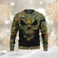 T-shirt personnalisé avec camouflage soldat/vétéran allemand avec nom et grade imprimé en 3D - 0711230014