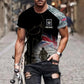 Personalized UK Soldier/ Veteran Camo With Name And Rank T-shirt 3D Printed - 16976736