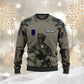 Personalized France Soldier/ Veteran Camo With Name And Rank T-shirt 3D Printed -17017344