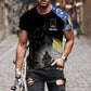 T-shirt personnalisé avec camouflage soldat/vétéran belge avec nom et grade imprimé en 3D - 1910230001