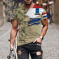 Personalized Netherlands Soldier/ Veteran Camo With Name And Rank T-shirt 3D Printed  - 0311230001