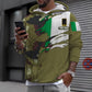 Personalized Ireland Soldier/ Veteran Camo With Name And Rank  T-shirt 3D Printed  - 0311230001