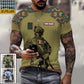 Personalized Belgium Soldier/ Veteran Camo With Name And Rank  T-shirt 3D Printed  - 17023392