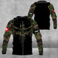 Personalisiertes T-Shirt mit Schweizer Soldaten-/Veteranen-Tarnmuster und Namen und Rang, 3D-Druck – 2010230001