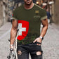 Personalized Swiss Soldier/ Veteran Camo With Name And Rank T-shirt 3D Printed - 1011230003