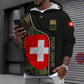 Personalized Swiss Soldier/ Veteran Camo With Name And Rank T-shirt 3D Printed - 1011230004