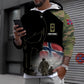 T-shirt personnalisé avec camouflage soldat/vétéran norvégien avec nom et grade imprimé en 3D - 1910230001