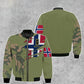 Personalized Norway Soldier/ Veteran Camo With Name And Rank T-shirt 3D Printed  - 1011230001