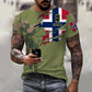 Personalized Norway Soldier/ Veteran Camo With Name And Rank T-shirt 3D Printed  - 16995744