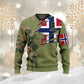 Personalized Norway Soldier/ Veteran Camo With Name And Rank T-shirt 3D Printed  - 1011230001