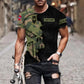 Personalized Norway Soldier/ Veteran Camo With Name And Rank T-shirt 3D Printed - 1011230002