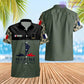 Personalized France Soldier/ Veteran Camo With Name And Rank Hawaii Shirt Printed - 17028576