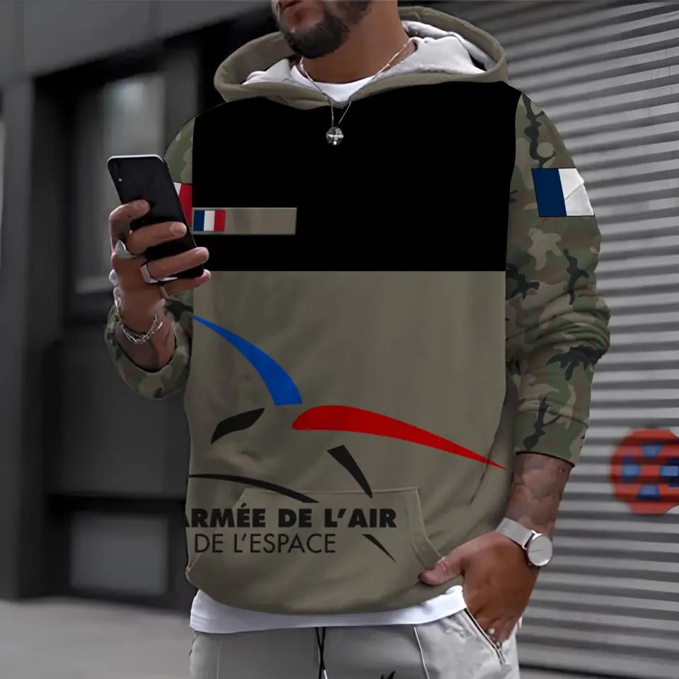 Personalized France Soldier/ Veteran Camo With Name And Rank Hawaii Shirt Printed - 17028576