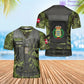 Personalized Denmark Soldier/ Veteran Camo With Name And Rank Hoodie 3D Printed - 17049312
