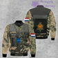 Personalized Netherlands Soldier/ Veteran Camo With Name And Rank Hoodie 3D Printed  - 1101240001