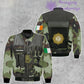 Personalized Ireland Soldier/ Veteran Camo With Name And Rank Hoodie 3D Printed  - 1101240001