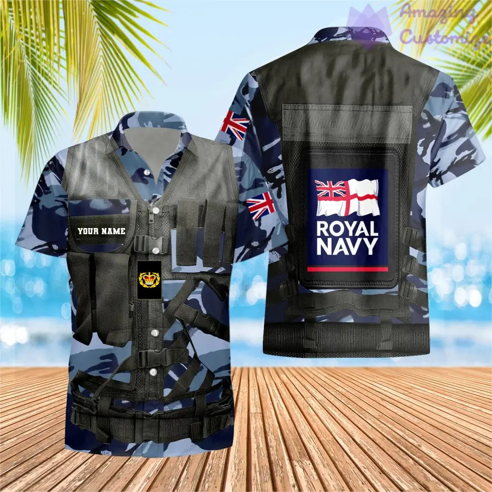 Personalisierter Kapuzenpullover mit Camouflage-Muster für britische Soldaten/Veteranen mit Namen und Rang, 3D-Druck – 1101240001