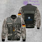 Personalized Germany Soldier/ Veteran Camo With Name And Rank Hoodie 3D Printed  - 17049312