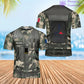 Personalized France Soldier/ Veteran Camo With Name And Rank Hawaiin Shirt 3D Printed  - 17049312