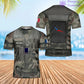 Personalized France Soldier/ Veteran Camo With Name And Rank Hawaiin Shirt 3D Printed  - 17049312