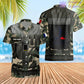 Personalized France Soldier/ Veteran Camo With Name And Rank Hawaiin Shirt 3D Printed  - 17049312