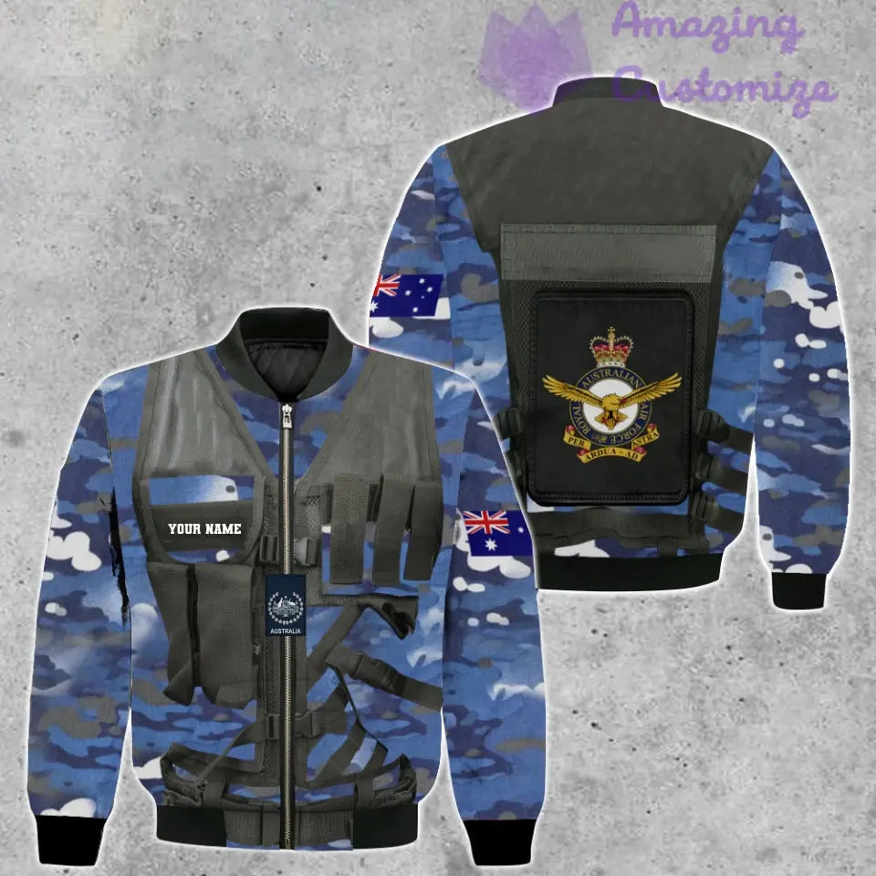 Personalized Australian Soldier/ Veteran Camo With Name And Rank Hawaiin Shirt 3D Printed  - 17049312