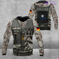 Personalized Germany Soldier/ Veteran Camo With Name And Rank Hoodie 3D Printed  - 17049312