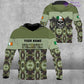 Personalized Ireland Soldier/ Veteran Camo With Name And Rank T-shirt 3D Printed  - 1201240001