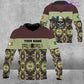 Personalized Ireland Soldier/ Veteran Camo With Name And Rank T-shirt 3D Printed  - 1201240001