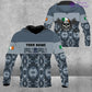 Personalized Ireland Soldier/ Veteran Camo With Name And Rank T-shirt 3D Printed  - 1201240001