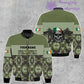 Personalized Ireland Soldier/ Veteran Camo With Name And Rank T-shirt 3D Printed  - 1201240001