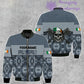 Personalized Ireland Soldier/ Veteran Camo With Name And Rank T-shirt 3D Printed  - 1201240001