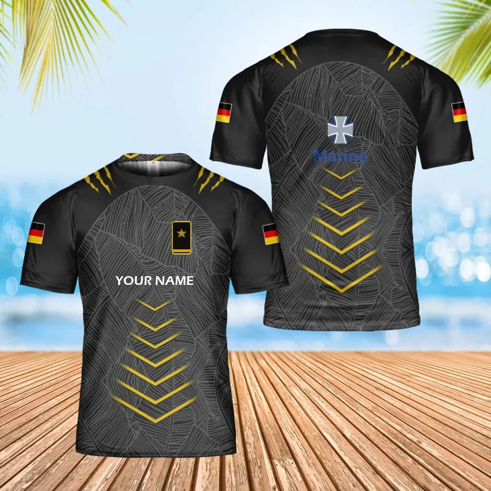 Personalized Germany Soldier/ Veteran Camo With Name And Rank Hawaii Shirt 3D Printed  - 17053632