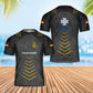 Personalized Germany Soldier/ Veteran Camo With Name And Rank Hawaii Shirt 3D Printed  - 17053632