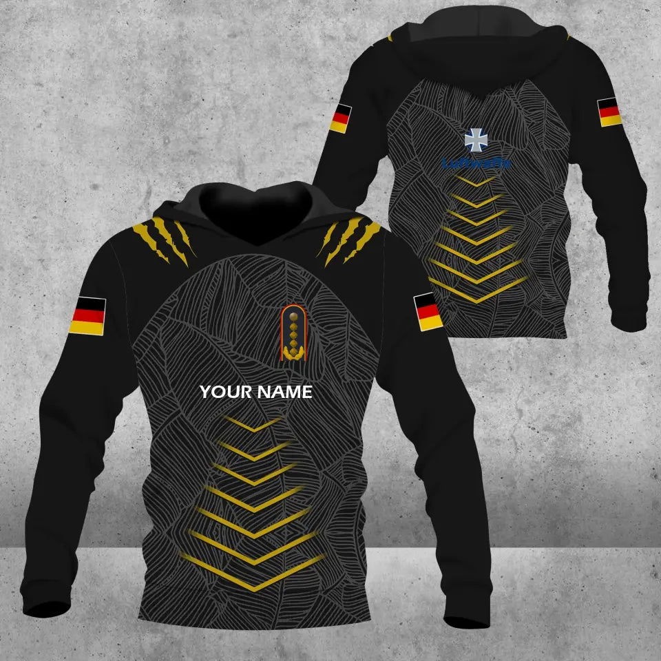 Personalized Germany Soldier/ Veteran Camo With Name And Rank Hawaii Shirt 3D Printed  - 17053632