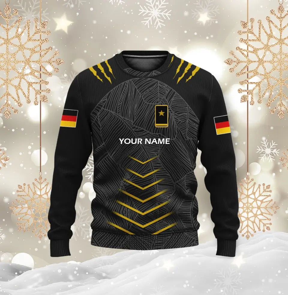 Personalized Germany Soldier/ Veteran Camo With Name And Rank Hawaii Shirt 3D Printed  - 17053632