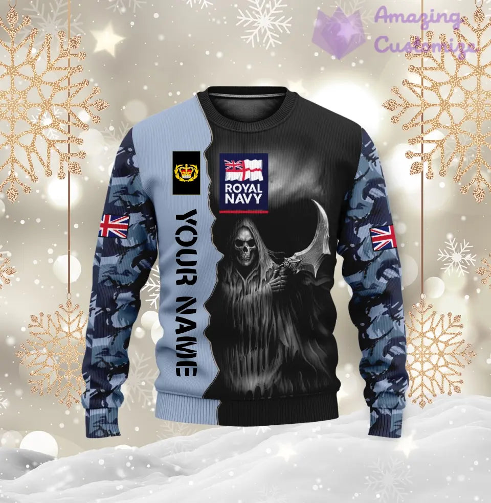 Personalized UK Soldier/ Veteran Camo With Name And Rank Hoodie 3D Printed  - 17062272