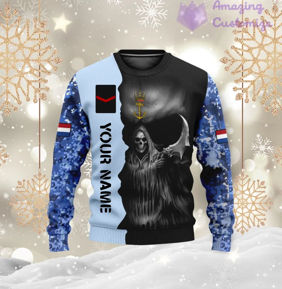 Personalized Netherlands Soldier/ Veteran Camo With Name And Rank Hawaii Shirt 3D Printed  - 17062272
