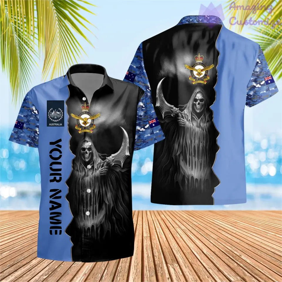 Personalized Australian Soldier/ Veteran Camo With Name And Rank T-Shirt 3D Printed  - 17062272