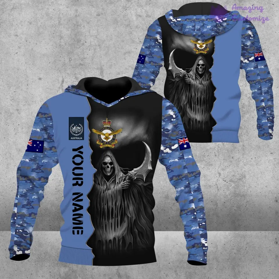 Personalized Australian Soldier/ Veteran Camo With Name And Rank T-Shirt 3D Printed  - 17062272