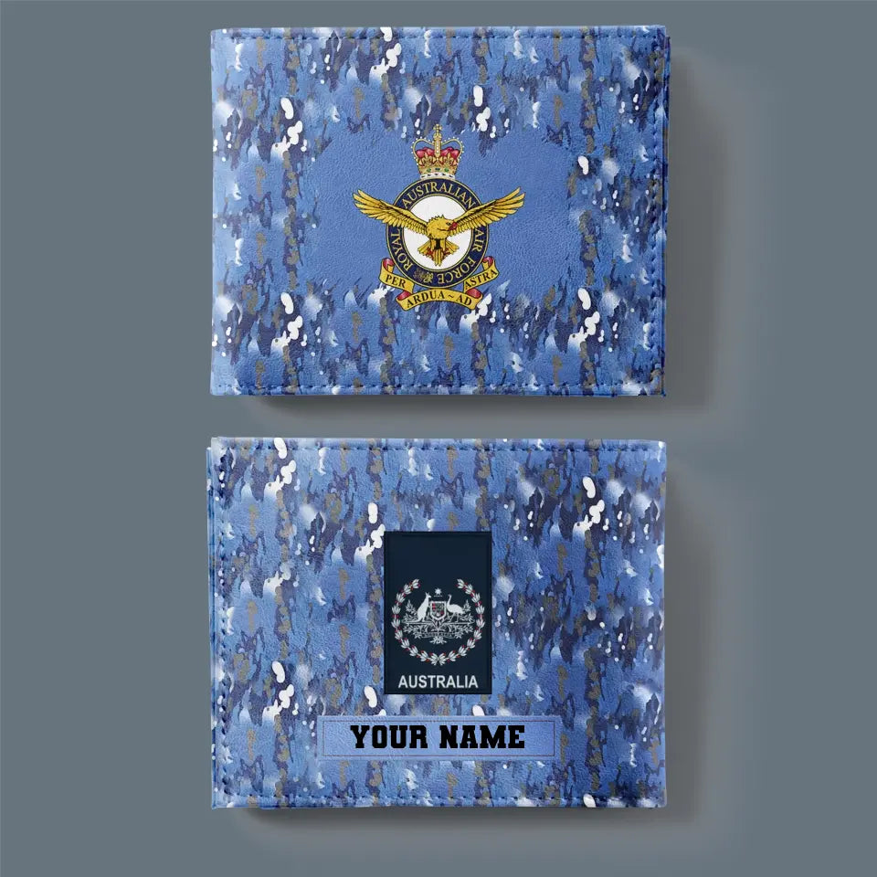 Personalized Australian Soldier/ Veteran Camo With Name And Rank Wallet 3D Printed - 17061408