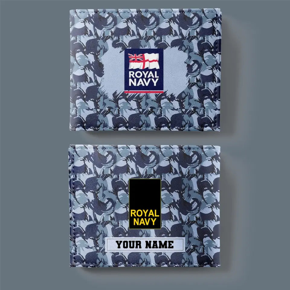 Personalized UK Soldier/ Veteran Camo With Name And Rank Wallet 3D Printed - 17061408