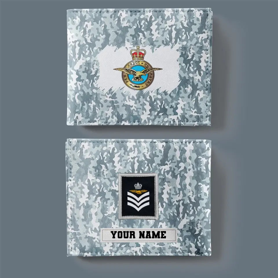 Personalized UK Soldier/ Veteran Camo With Name And Rank Wallet 3D Printed - 17061408